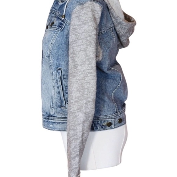 Women's Free People Denim and Gray Jacket - Picture 5 of 7